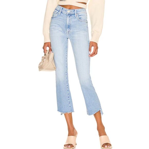 MOTHER Denim - Mother The Insider Crop Step Fray Straight Jean in Limited Edition Size 26